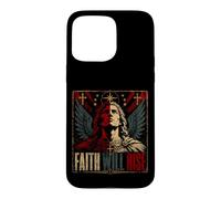 Custodia per iPhone 15 Pro Max La fede sorgerà Christian Angel Warrior Cross