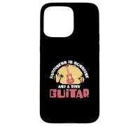 Custodia per iPhone 15 Pro Max La felicità è il sole e una piccola chitarra divertente suonatore di ukulele
