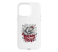 Custodia per iPhone 15 Pro Max La leggenda dei mostri della trota bruna Lunker Hunter River