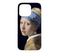 Custodia per iPhone 15 Pro Max La ragazza con l'orecchino di perle capolavoro della pittura artistica