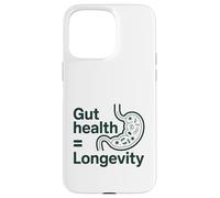 Custodia per iPhone 15 Pro Max La salute dell'intestino è uguale alla longevità citazione