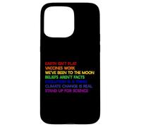 Custodia per iPhone 15 Pro Max LA TERRA NON È PIATTA STAND UP FOR SCIENCE REAL Earth Day Meme