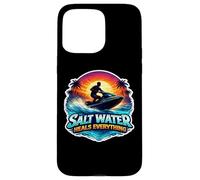 Custodia per iPhone 15 Pro Max L'acqua salata guarisce tutto Jetski Jet Ski Scooter PWC Quote