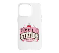 Custodia per iPhone 15 Pro Max Lactation Station, Lactating Mothers Breastfeeding New Mom