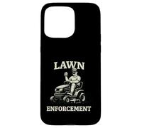 Custodia per iPhone 15 Pro Max Lawn Enforcement Equitazione Mower Papà Umorismo