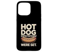 Custodia per iPhone 15 Pro Max Le aspettative di hot dog erano impostate divertente barbecue Cookout
