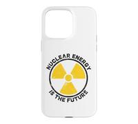 Custodia per iPhone 15 Pro Max L'energia nucleare è il simbolo rotondo di avvertimento delle radiazioni del futuro
