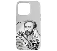 Custodia per iPhone 15 Pro Max Leone etiope Giuda imperatore Haile Selassie Rasta