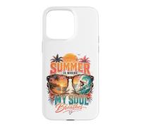 Custodia per iPhone 15 Pro Max L'estate è dove respira la mia anima amanti del surf Tropical Beach