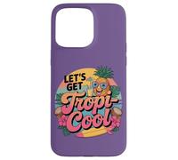 Custodia per iPhone 15 Pro Max Lets Get Tropi Cool Ananas Occhiali da sole Beach Summer