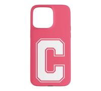 Custodia per iPhone 15 Pro Max Lettera C Big Bold Capital Varsity Alphabet Monogram