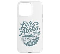 Custodia per iPhone 15 Pro Max Live Aloha Shaka Surf Wave Ibisco Hawaii DiamondHead Art