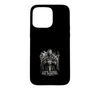 Custodia per iPhone 15 Pro Max Live Hard - Fustella con spada vichinga, design norreno