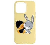 Custodia per iPhone 15 Pro Max Looney Tunes Bugs and Daffy Chibi Hug