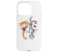 Custodia per iPhone 15 Pro Max Looney Tunes Bugs and Lola Kiss Valentine's Day