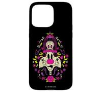 Custodia per iPhone 15 Pro Max Looney Tunes Dia de los Muertos Sylvester & Tweety Halloween