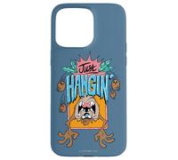 Custodia per iPhone 15 Pro Max Looney Tunes Taz Just Hanging