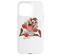 Custodia per iPhone 15 Pro Max Looney Tunes Taz Love Locked Valentine's Day