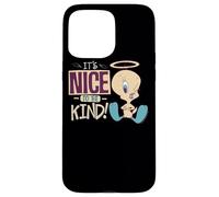 Custodia per iPhone 15 Pro Max Looney Tunes Tweety Nice To Be Kind