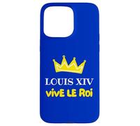 Custodia per iPhone 15 Pro Max Louis XIV Vive le Roi de France Couronne Histoire Versailles