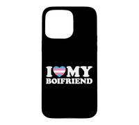 Custodia per iPhone 15 Pro Max Love My Boifriend Carino Divertente Boi Ragazzo Queer Trans Uomo Amico