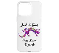 Custodia per iPhone 15 Pro Max Lucertola Just A Girl Who Loves Lizards Outfit Lizard Lover