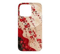 Custodia per iPhone 15 Pro Max Luna Dietro I Fiori Di Ciliegio Cascata