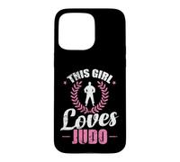 Custodia per iPhone 15 Pro Max Maestria sul tappeto Questa ragazza ama il judo
