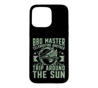 Custodia per iPhone 15 Pro Max Maestro del barbecue che celebra un altro viaggio intorno al sole BBQ Party
