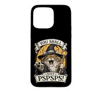 Custodia per iPhone 15 Pro Max Maine Coon Cat Wizard You Shall Not PSPS Fantasy Magic