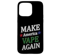 Custodia per iPhone 15 Pro Max Make America Vape Again Meme dispositivo vaping aromatizzato divertente