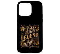 Custodia per iPhone 15 Pro Max Man The Myth Legend ha ritirato il veterano della pensione