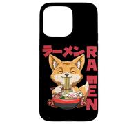 Custodia per iPhone 15 Pro Max Manga Neko Otaku Ramen Fox