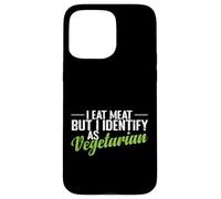 Custodia per iPhone 15 Pro Max Mangio carne identifica come divertente vegetariano