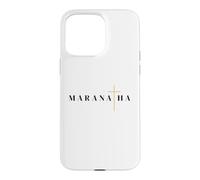 Custodia per iPhone 15 Pro Max Maranatha citazione greca vieni signore gesù