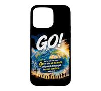 Custodia per iPhone 15 Pro Max Mark 16:15 Go Into All The World and Preach The Gospel