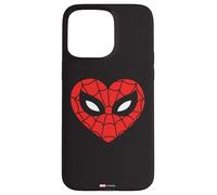 Custodia per iPhone 15 Pro Max Marvel Spider-Man - Maschera a forma di cuore per San Valentino anni Sessanta