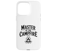 Custodia per iPhone 15 Pro Max Master of the Campfire S'mores Amante Divertente Camping