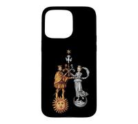Custodia per iPhone 15 Pro Max Matrimonio alchemico di Re/Regina Sole & Luna