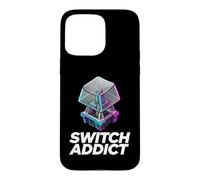 Custodia per iPhone 15 Pro Max Mechanical Keyboard Switch Addict Keeb Maker