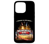 Custodia per iPhone 15 Pro Max Memorial Day in onore di tutti coloro che hanno servito gli Stati Uniti patri