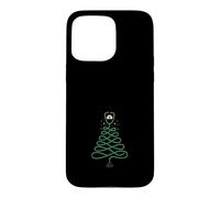 Custodia per iPhone 15 Pro Max Merry Christmas - Stetoscopio con albero per infermiere
