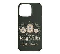 Custodia per iPhone 15 Pro Max Mi piacciono lunghe passeggiate attraverso negozi dell'usato divertente