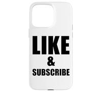 Custodia per iPhone 15 Pro Max Mi piace e iscriviti Meme Video Vlogger Social Media Tuber