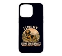 Custodia per iPhone 15 Pro Max Mi piace il mio Alpine Dachsbracke e forse come 3 persone umorismo