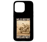 Custodia per iPhone 15 Pro Max Miles Before Breakfast Moto Adventure Design