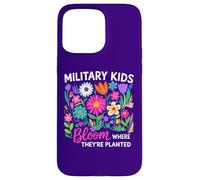 Custodia per iPhone 15 Pro Max Militare Kid Tarassaco Bloom Dove Sono Piantati Viola Up