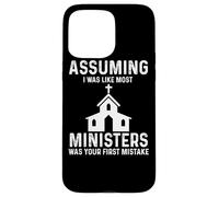 Custodia per iPhone 15 Pro Max Minister Apparel - Divertente design dei migliori ministri