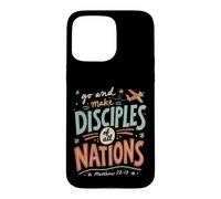 Custodia per iPhone 15 Pro Max Missioni cristiane retrò Viaggi Bibbia Versi Fede