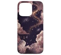 Custodia per iPhone 15 Pro Max Mistico cielo notturno grafico Pozioni incantate e celesti